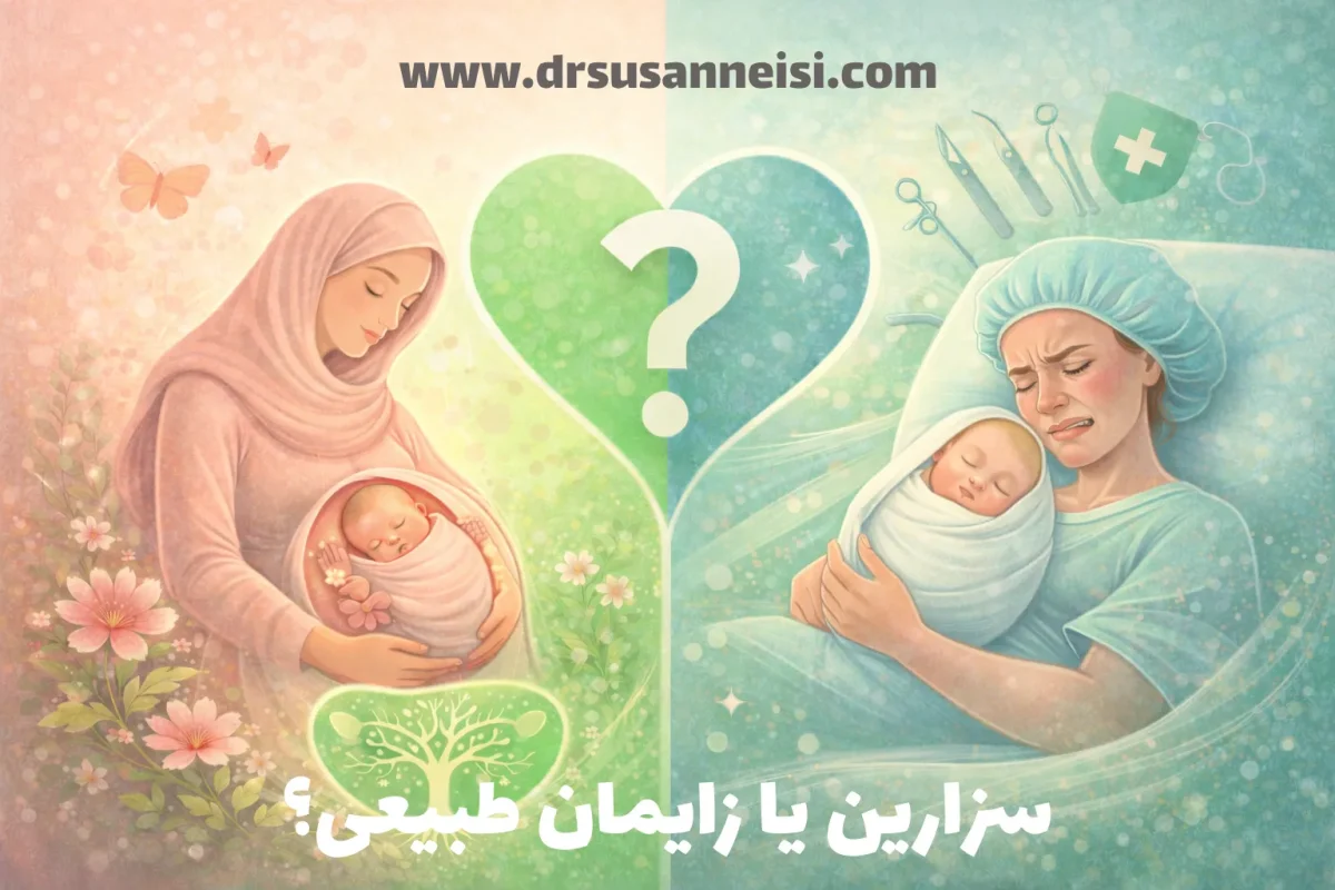 فرق سزارین با زایمان طبیعی