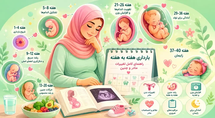 بارداری هفته به هفته
